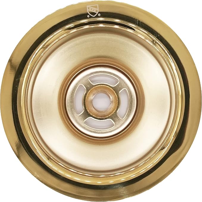 Westbrass Wing Nut Style Large Kitchen Sink Basket Strainer, 2 Pack, Polished Brass, D2135-01