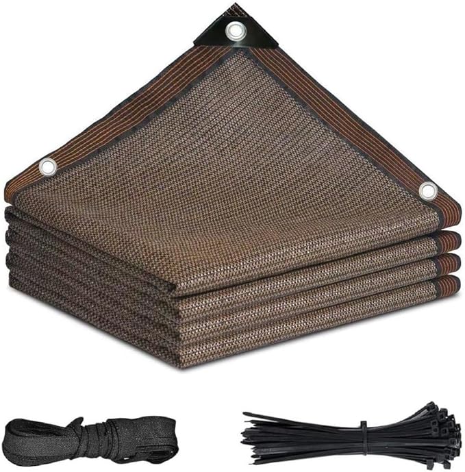 Fence Privacy Screen Balcony Sun Shade Cloth 4'x16' 80% Shade Fabric Outdoor Patio Screens Mesh Panels Apartments Railing Cover UV Protection for Backyard Garden Porch Deck