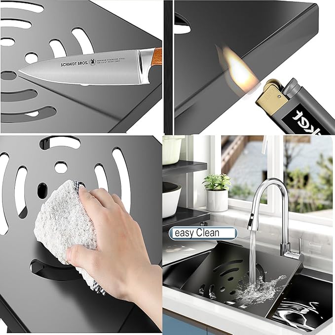 Pots and Pans Organizer for Cabinet Black Adjustable 2 Tier Pot Organizer Rack Under Sink or Floating Shelf Heavy Duty Kitchen Storage Organizers Pot Lid Organizer