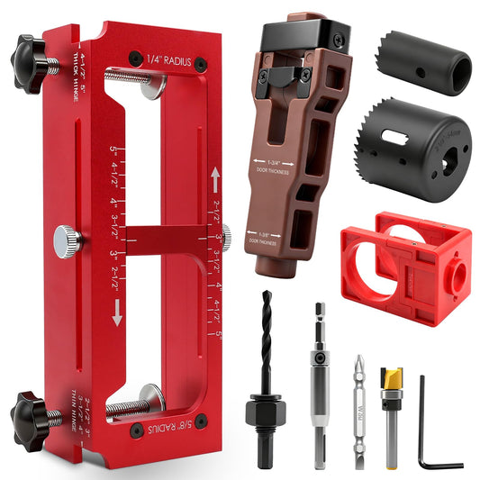 Door Hinge Jig, Door Lock Installation Kit - Image 1