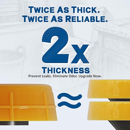NEEXAN Extra-Thick Toilet Wax Ring Replacement Kit with Bolts & Caps, Wax Ring for Toilet Provides Waterproof & Odor-Blocking Seal, Toilet Wax Ring Compatible with 3-Inch & 4-Inch Drain Pipes