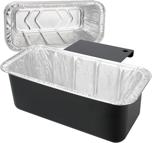 Grease Catcher with Cup Liners for Blackstone Accessories, Drip Pans Replacement Parts Compatible with Blackstone Griddles 28 & 36 Inch