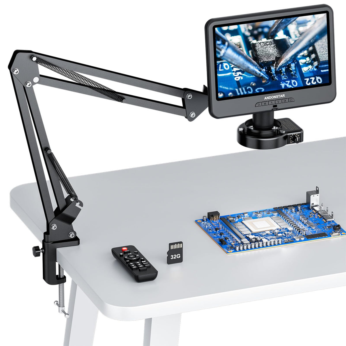 Andonstar AD109 Digital Microscope with 10.1" Screen for Soldering Repair