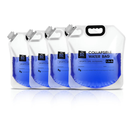 24/7 BAGS 4 Pack Collapsible Water Container Bag 1.3 - Image 1