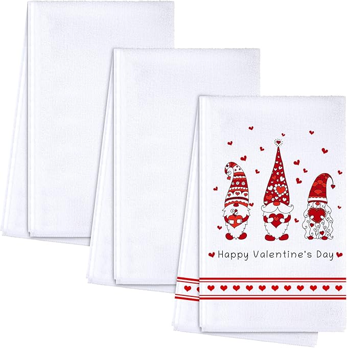 Patelai Sublimation Dishtowel Absorbent Multi Purpose Kitchen Dish Towels Blank DIY Dishcloth Bathroom Towel for Fall Christmas Kitchen Home Decor,16 x 24 Inch(3 Pieces)