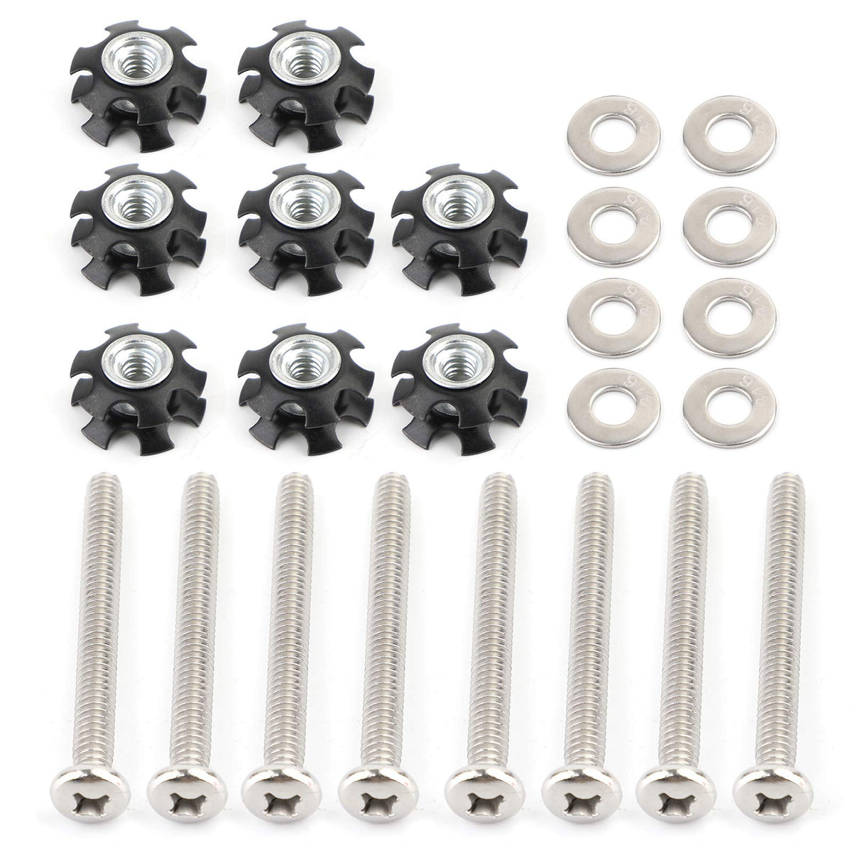 Set of 8 RV LADDER REPAIR KIT nuts Stainless Bunk | Home Repair - Image 1