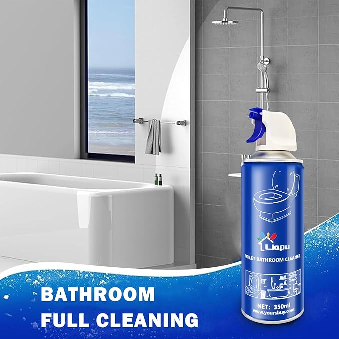Powerful Toilet Bowl Cleaner – Rapid Stain Remover, Eliminates Limescale & Odors, Fresh Mint Scent, Eco-Friendly Formula, Safe for Pipes & Septic Tanks (3)