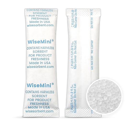 500pcs 5 Gram Food Safe Desiccant Packs, Premium Silica Gel Packets, Desiccant Moisture Absorbers for Storage