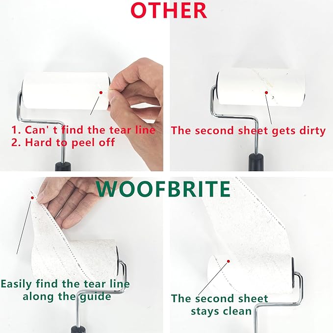 720 Sheets Lint Rollers for Pet Hair Remover,Extra Sticky Lint Remover for Clothes, Dog Cat Hair Lint Roller,1 Reusable Handle +8 Lint Roller Refills Pack