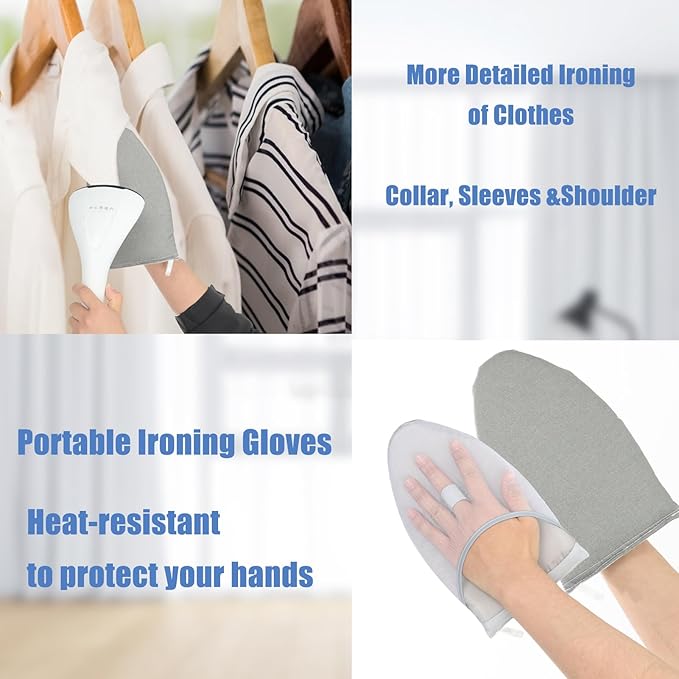 Floral Steamer Board for Clothes with Ironing Glove,34.7"×17.1" Steamer Hanging Ironing Board for Steaming Clothes,Steamer Pad,Hanging Steam Iron Pad,Clothes Steamer Board Stand for Steaming Clothes