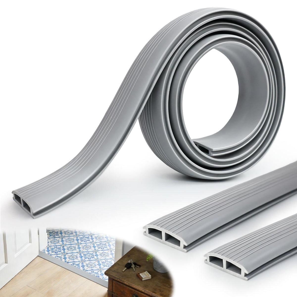 2 Pcs 36 Inch Vinyl Replacement Door Draft Stopper | Home Repair - Image 1