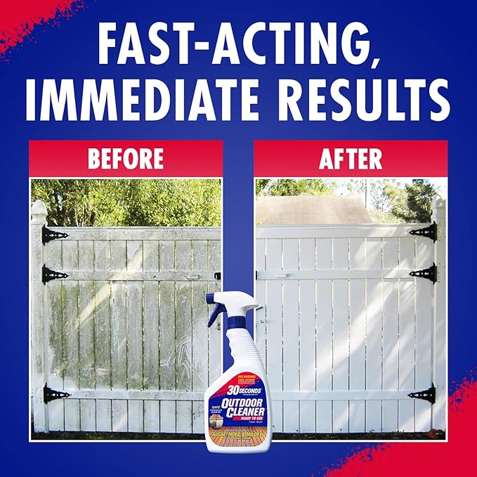 30 SECONDS Outdoor Mold & Mildew Stain Remover 2-Pack - Ready-to-Use Spray
