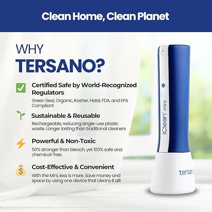 iClean Mini | Multipurpose Cleaner Award Winning All-Purpose Cleaner | Multi Surface Cleaning Supplies for Home, Fabrics, Glass, Appliances | Turns Water Into a Cleaner!