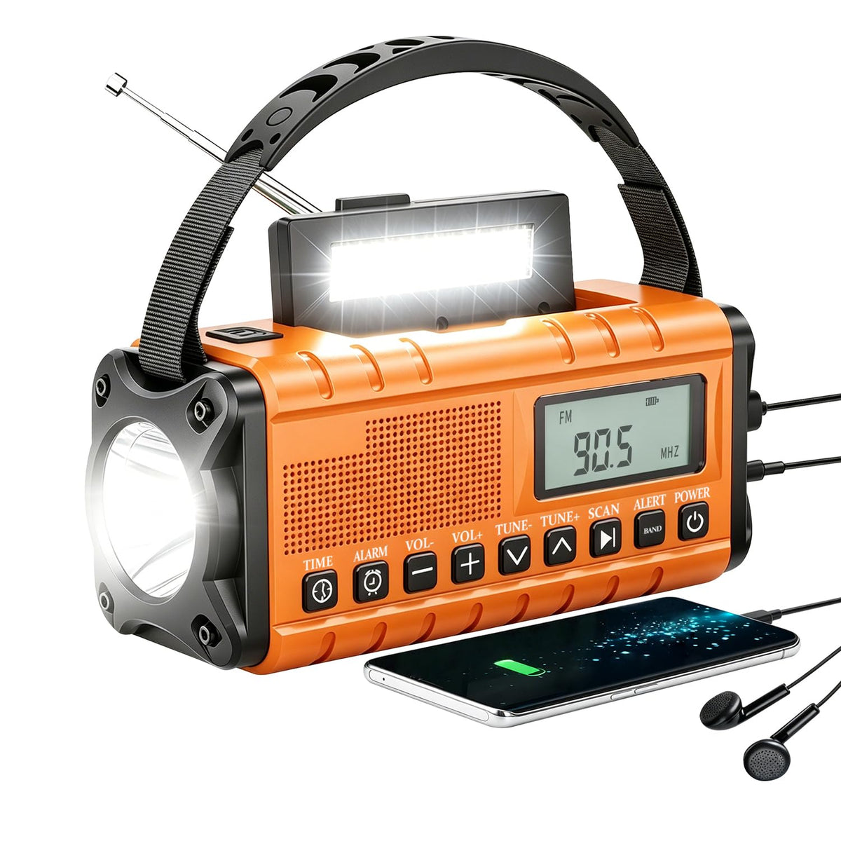 10000mAh/37000mWh Emergency Radio-Weather Radio Portable - Image 1
