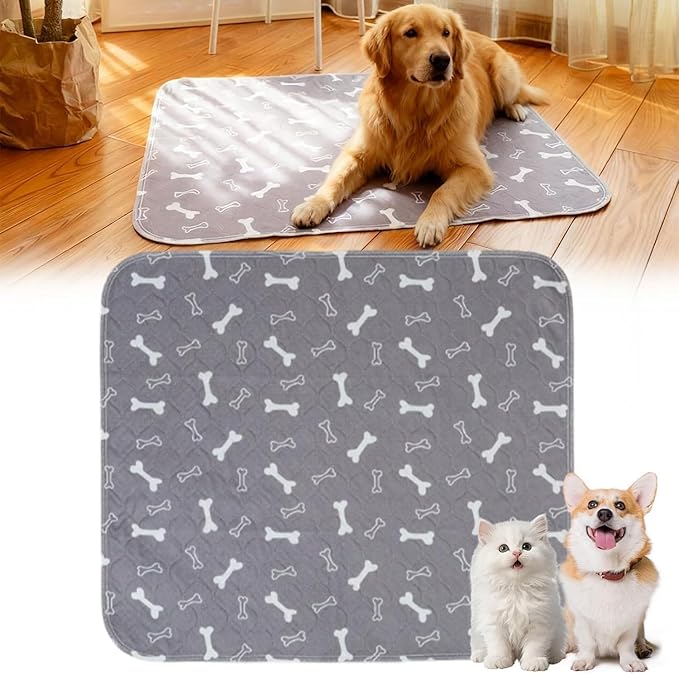 Puppy Pads with pheromones, 2026 Upgraded Washable Puppy Pads for Dogs & Cats, Pee Pad - Leak & Odor Waterproof, Non-Slip Base, Easy to Clean & Reusable (White, M: 27.6" × 31.5")