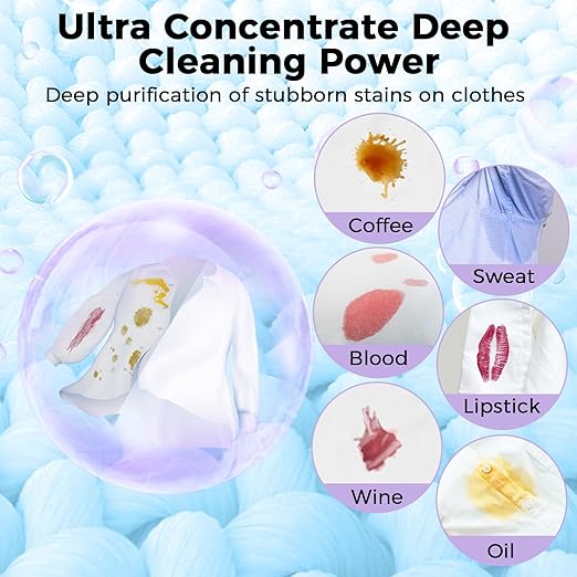 CLEARALIF Laundry Detergent Sheets, Up to 180 Loads, Fresh Lavender, liquidless, Eco-Friendly, Zero Waste, Save Space, Travel Laundry Strips for HE Machine