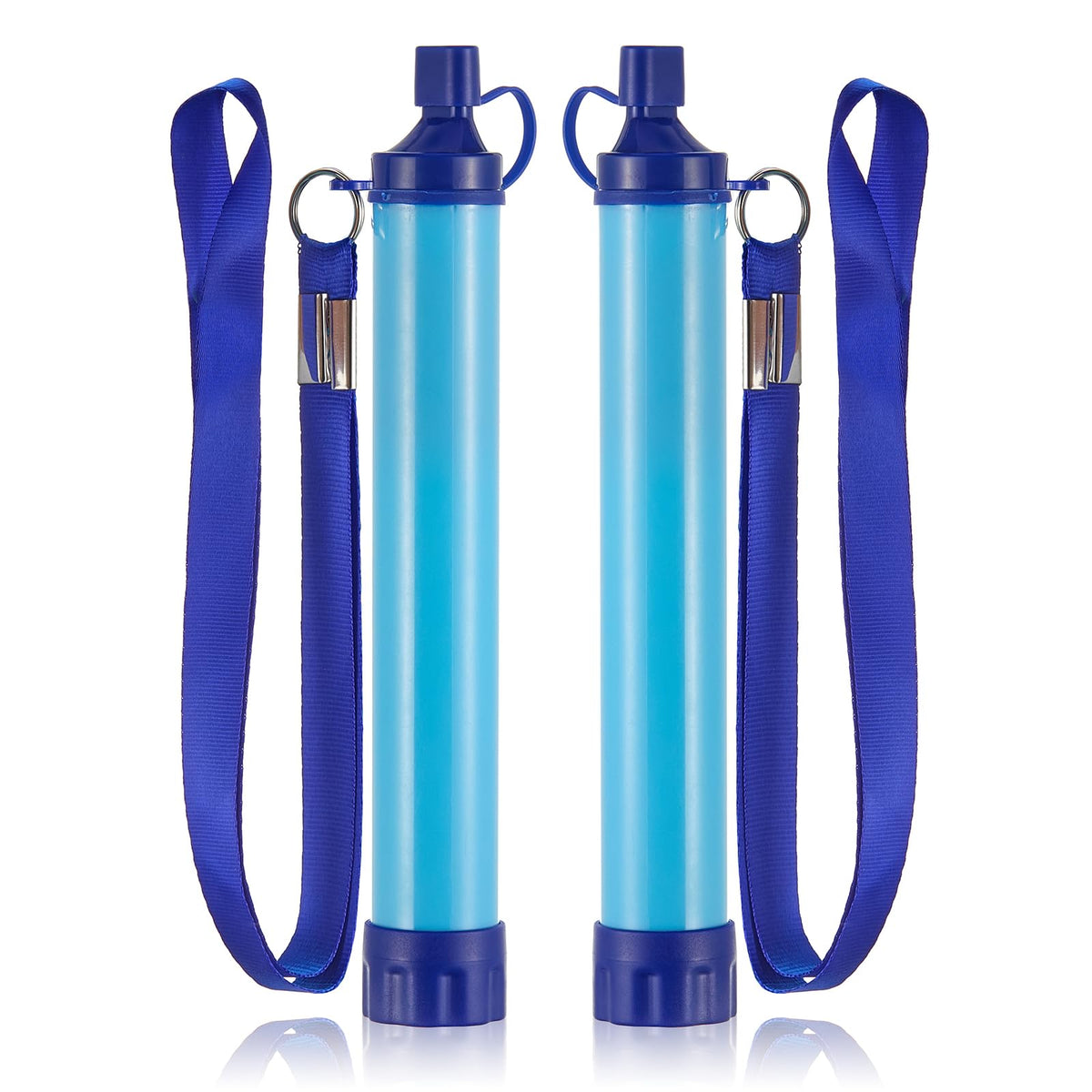 2 Pack Water Filter Straw, Long-Life Personal Purifier - Image 1