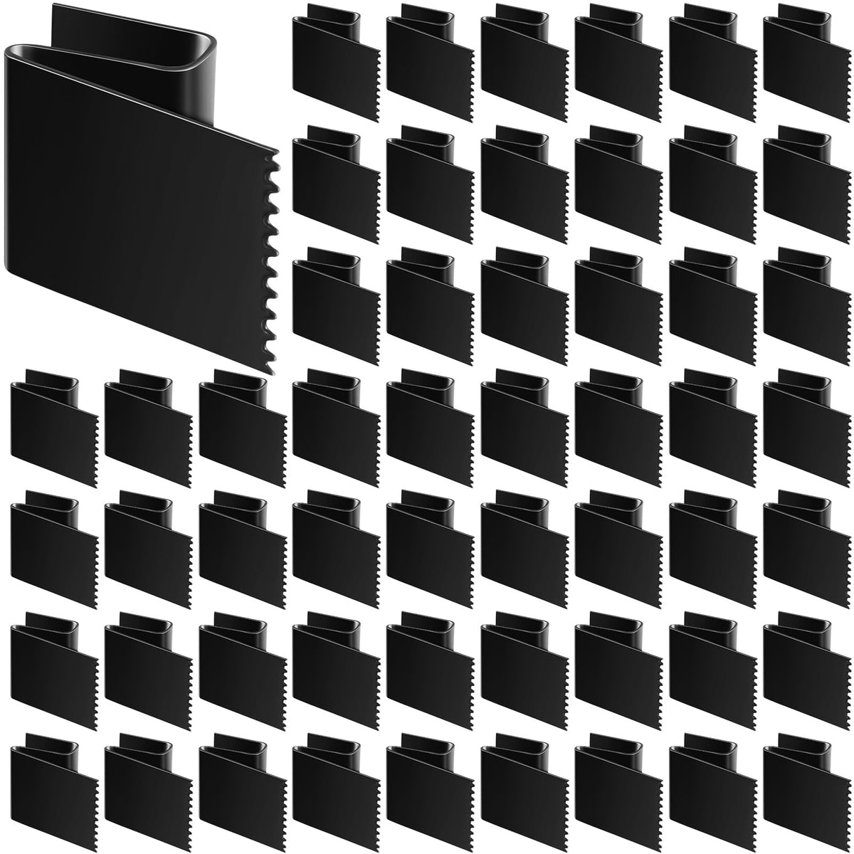 80 Pcs Hurricane Window Clips for 1/2 Inch Plywood Steel, Black - Image 1