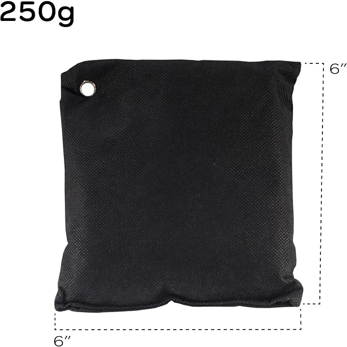 BambooMN Activated Bamboo Charcoal Air Purifier - 350g Black - 6 Bags