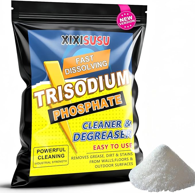 Strength Trisodium Phosphate-Based Cleaner & Degreaser | Heavy-Duty Formula for Pre-Paint Cleaning, Walls, Floors & Decks | Cuts Grease, Soot & Stains | 16 Ounce