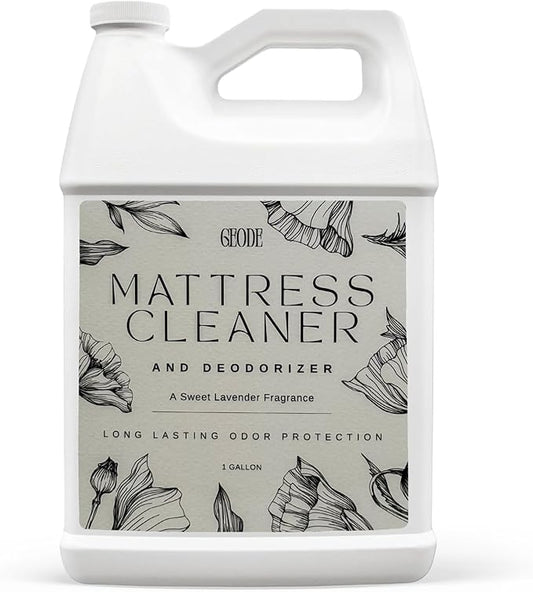 Geode Mattress Cleaner & Deodorizer – Natural Enzyme Formula for Stain & Odor Removal, Sweet Lavender Aroma, Eco-Friendly & Non-Toxic, Safe for All Fabrics – Gallon (128fl oz)