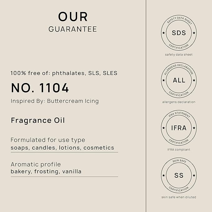 VINEVIDA [32oz] Buttercream Icing Fragrance Oil for Candle Making and Soap Making - Premium Candle Scents for Soy Candles