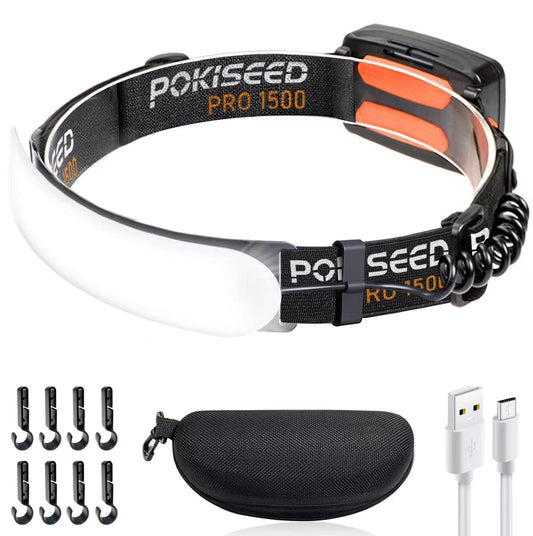 LED Headlamp Rechargeable, Super Bright 1500 Lumens 230° - Image 1