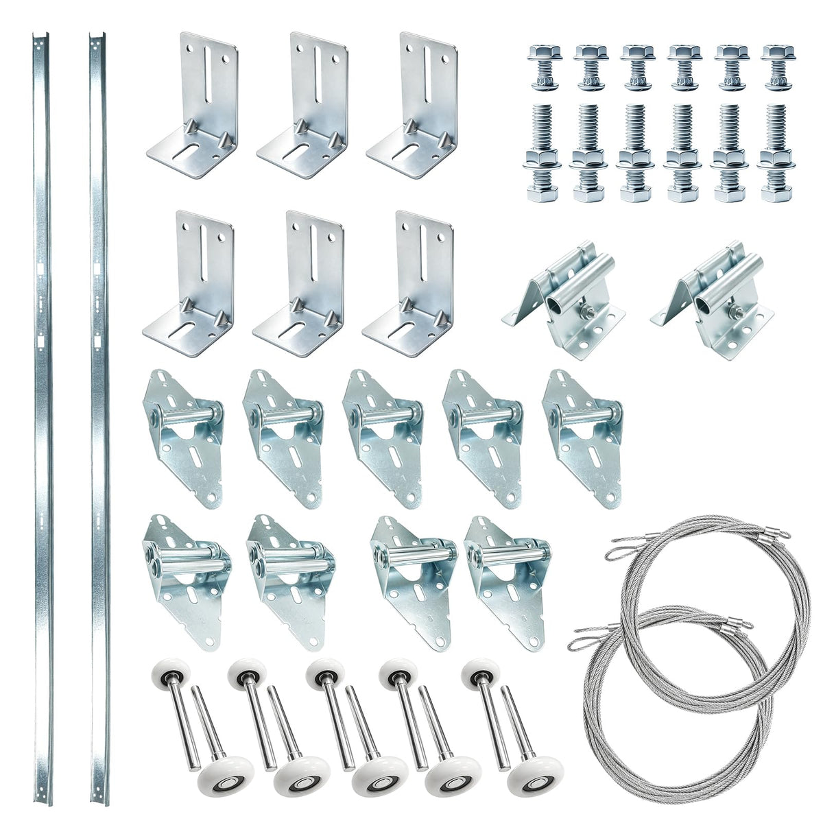 Garage Door Vertical Track Rail Replacement Kit for 7' Height - Image 1