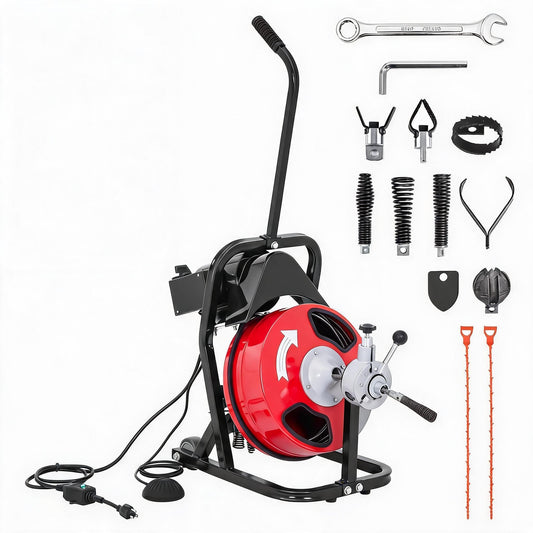 Powerful 250W Electric Drain Auger Machine - for 2"-4" Pipes - Image 1