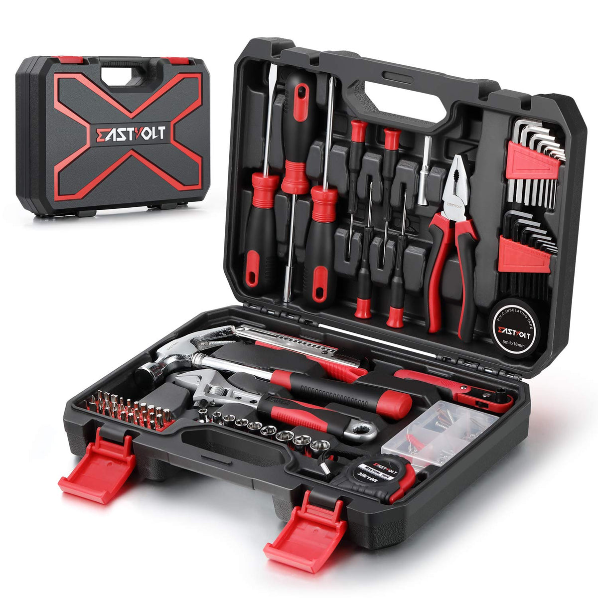 Eastvolt 128-Piece Home Repair Tool Set, Tool Sets for Homeowners - Image 1