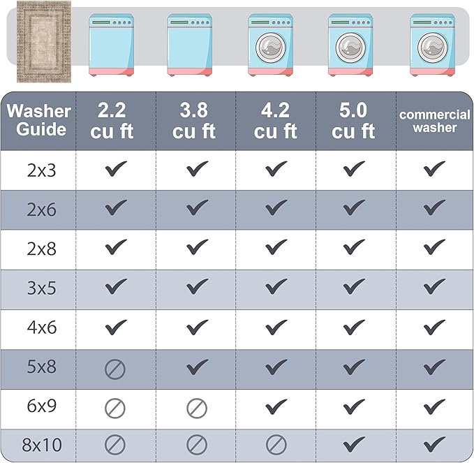 NICETOWN 2'x 6' Hallway Runner Rug, Machine Washable Thin Non-Slip 2x6 Brown Kitchen Runner Rug Soft Foldable Mysterious Tribal Bordered Indoor Mat for Kitchen Bathroom Laundry Room, Brown