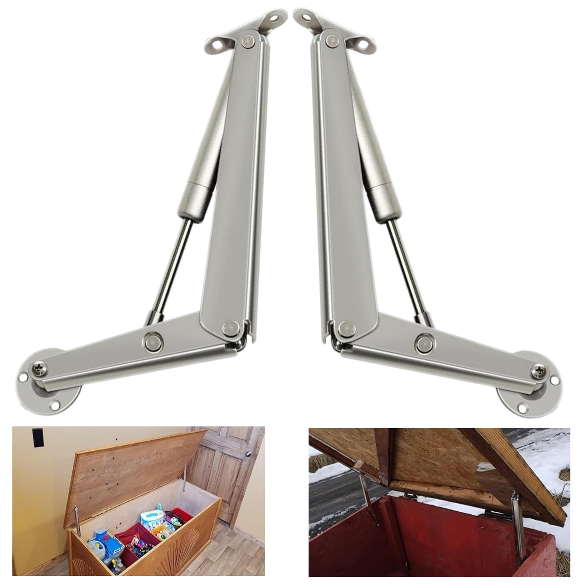 250N Heavy Duty Soft Close Lid Support Hinge, Chest Hinges - Image 1