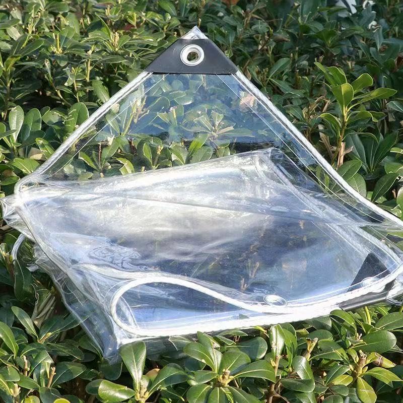 Clear Tarp with Grommets,8x10ft Transparent Heavy Duty - Image 3