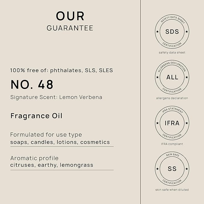 VINEVIDA [16oz] Lemon Verbena Fragrance Oil for Candle Making and Soap Making - Premium Candle Scents for Soy Candles
