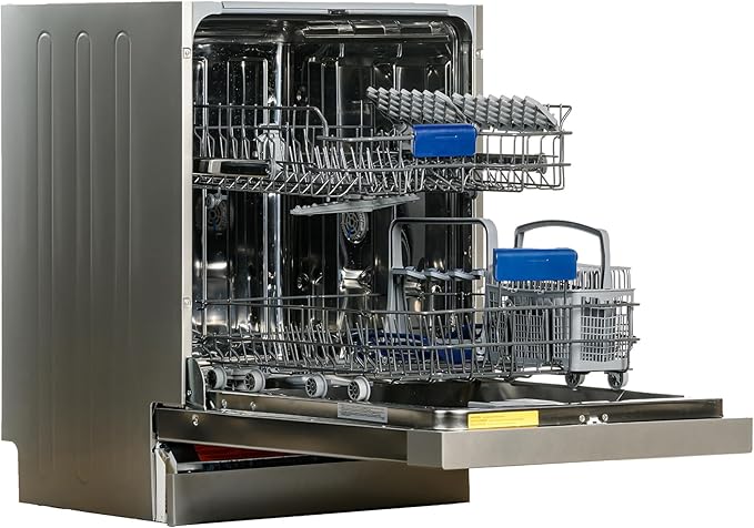 Equator24" Built in Dishwasher 14 Place Setting Wine Rack 8 Wash FAST 50 Delay1/2Load 110V E-Star ADA in Stainless