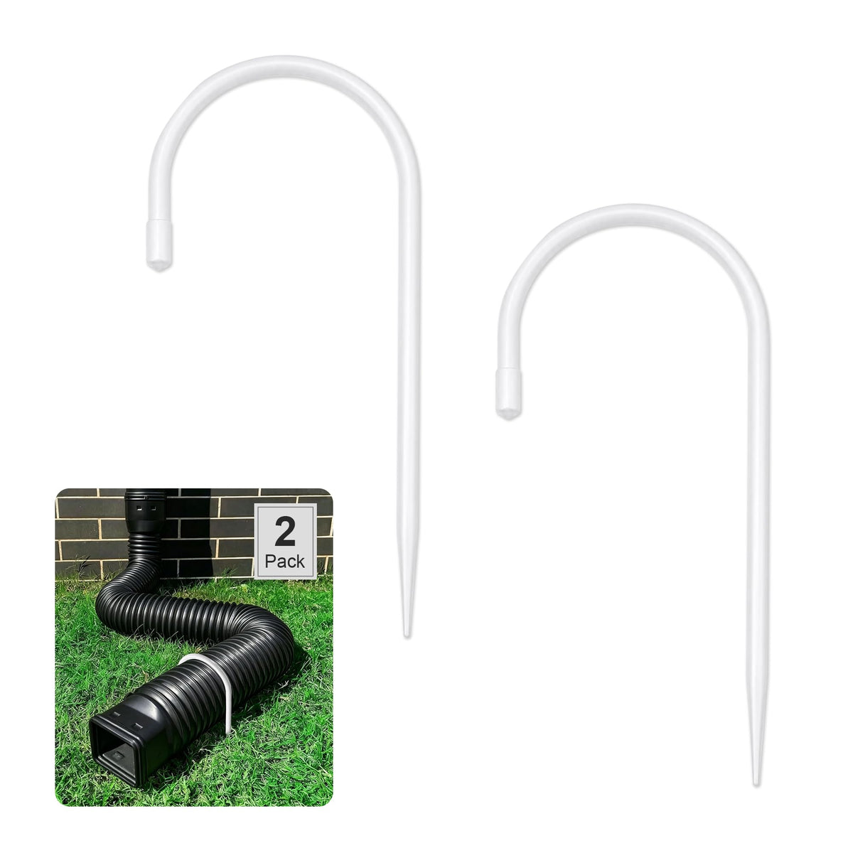 Iron Downspout Extension Fixing Pin, 4" Anchor Stake - Image 1