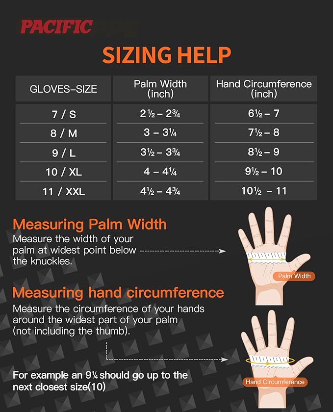 PACIFIC PPE Orange Nitrile Gloves Industrial Disposable Gloves, 8 Mil, Latex-Free, Fully Raised Diamond Texture, Food Safe, Large, 100 Count