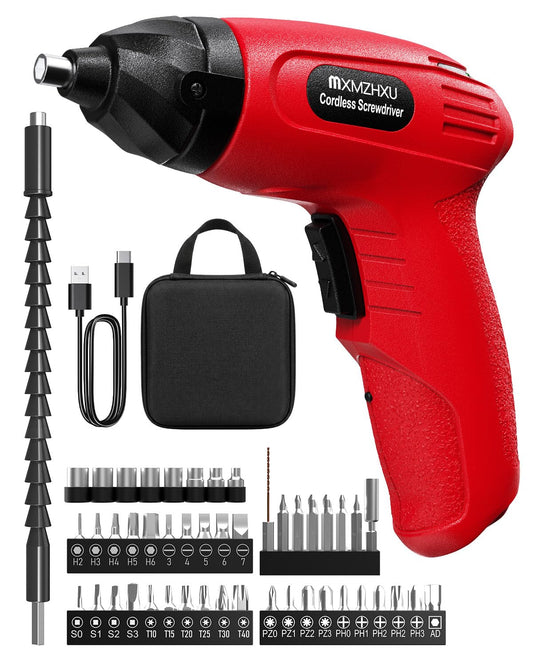 3.6V Cordless Screwdriver, 50-Piece Small Electric | Hand Tools - Image 1