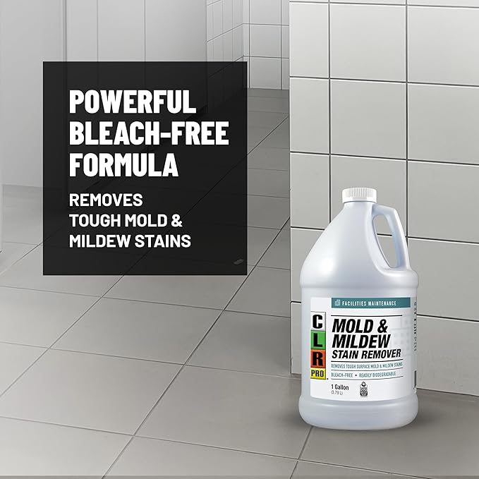 PRO Heavy Duty Mold & Mildew Remover - EPA Certified Bleach-Free Formula, 1 Gallon