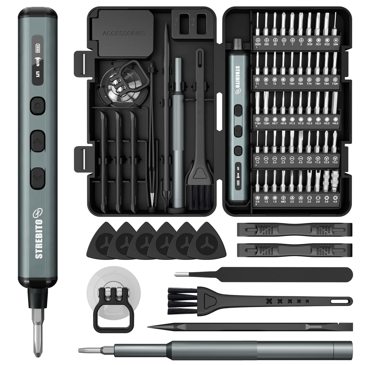 STREBITO Mini Electric Screwdriver, 67 in 1 Electric | Hand Tools - Image 1