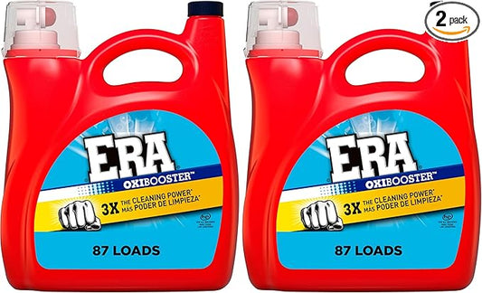 Era Liquid Laundry Detergent Oxibooster | 87 Loads | 154 fl oz | Pack of 2