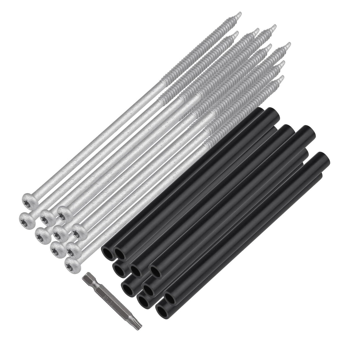 10 Pieces 7" Gutter Screws with Ferrules and Driving Tool - Image 1