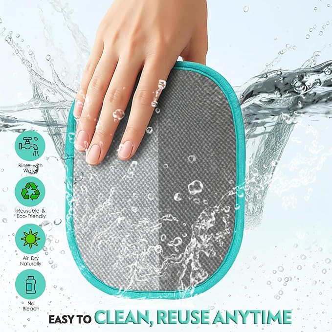 Pet Hair Remover for Dogs Cats: Reusable Five-Finger Static Pet Hair Removal Tool – Upgraded Lint Remover for Couch Furniture Bedding Car & Clothes – Supplies for Pet Owners at Home or Travel (1 PC)