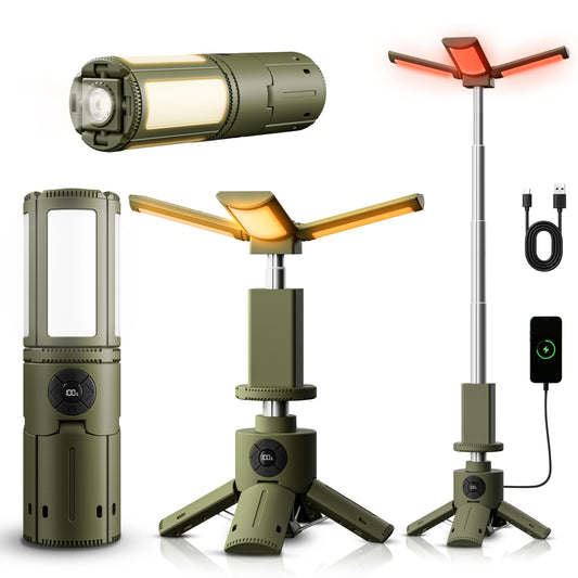 NAHT Telescopic Rechargeable Camping Lantern with Stand,14000mAh - Image 1