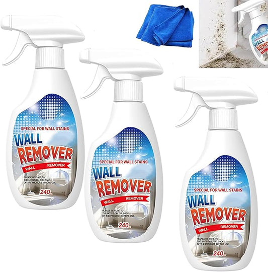 News - Fast Acting Anti-Wall Cleaner Spray – Powerful Wall Remover Spray, Multi-Surface Stain Cleaner for Painted Walls, Kitchen, Bathroom & Tile, Gentle Formula, Long-Lasting Protection (3PCS)