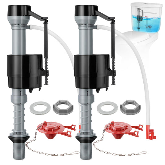 2 Sets Toilet Float Replacement Kit with 2 Inch Flapper - Image 1