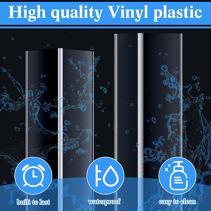 Sasylvia 20 Pcs Wall Corner Protector Guards, Vinyl 1-1/8 x 48 Inches Corner Trim Molding, Avoid Scratching Scuffs, Ease Install and Cleaning for Door Countertop Furniture Cabinet Protection, Clear