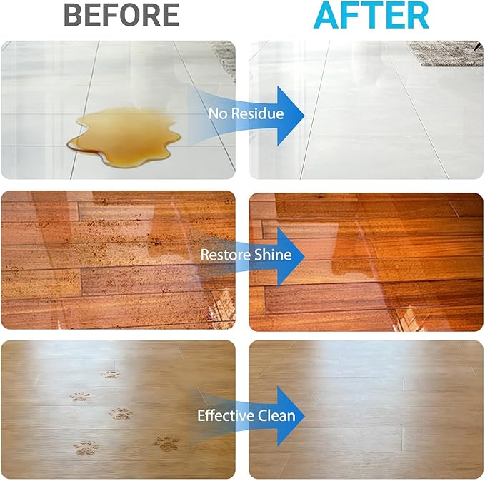 Floor Cleaner Compatible with Tineco Cleaning Solution, Suitable with All Robotic Vacuum Mop and Cordless Wet/Dry Vacuum Mop Cleaner, Multi-Surface Deodorizing & Cleaning Solution (2.5 L, Ocean)