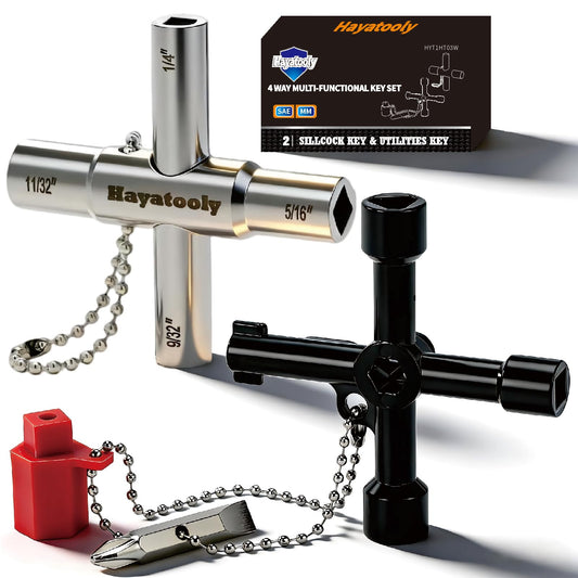 4-Way Water Key, Premium Sillcock Key - Image 1