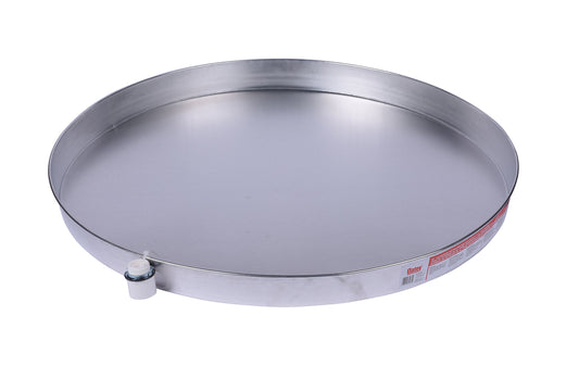 Oatey 34085 30 in. Aluminum Water Heater Pan with 1 in. - Image 1